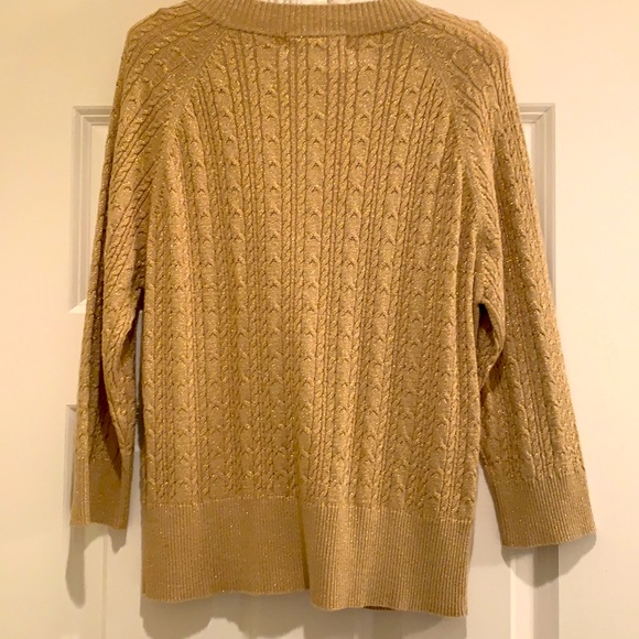 Gold Shimmer Cardigan - Picture 7 of 7